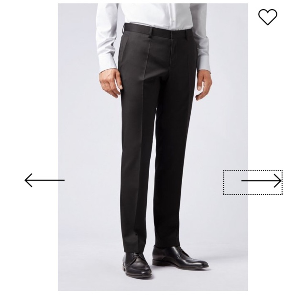 Slim Fit, Virgin Wool Dress Pants
